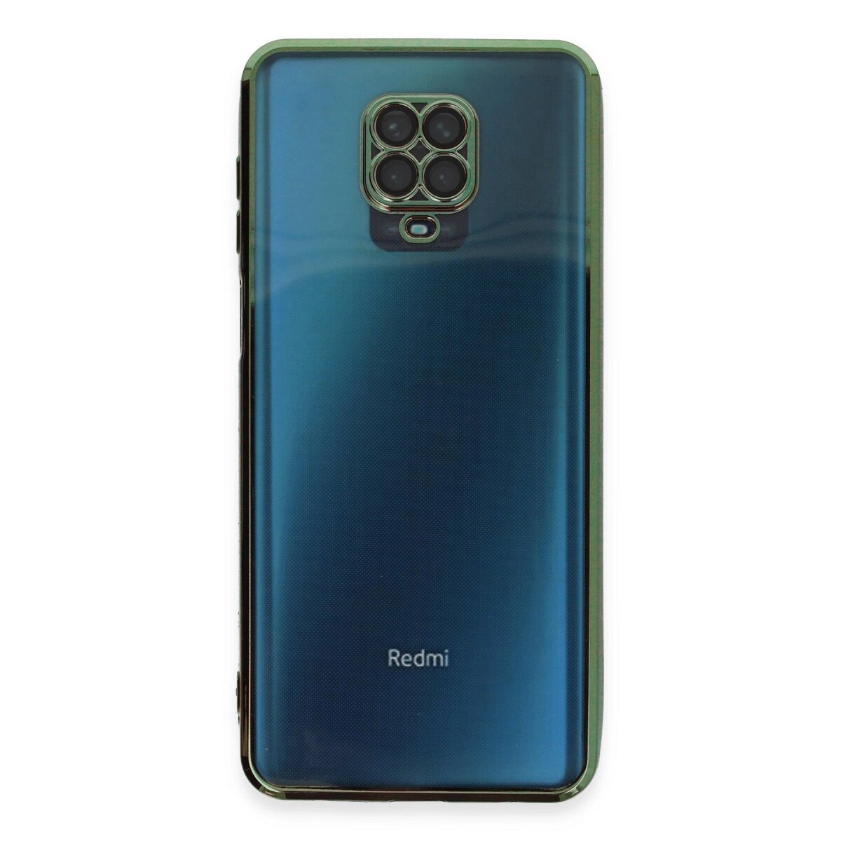 Xiaomi Redmi Note 9 Pro Kılıf Razer Lensli Silikon - Yeşil Xiaomi Redmi Note 9 Pro Kılıf Razer Lensli Silikon - Yeşil