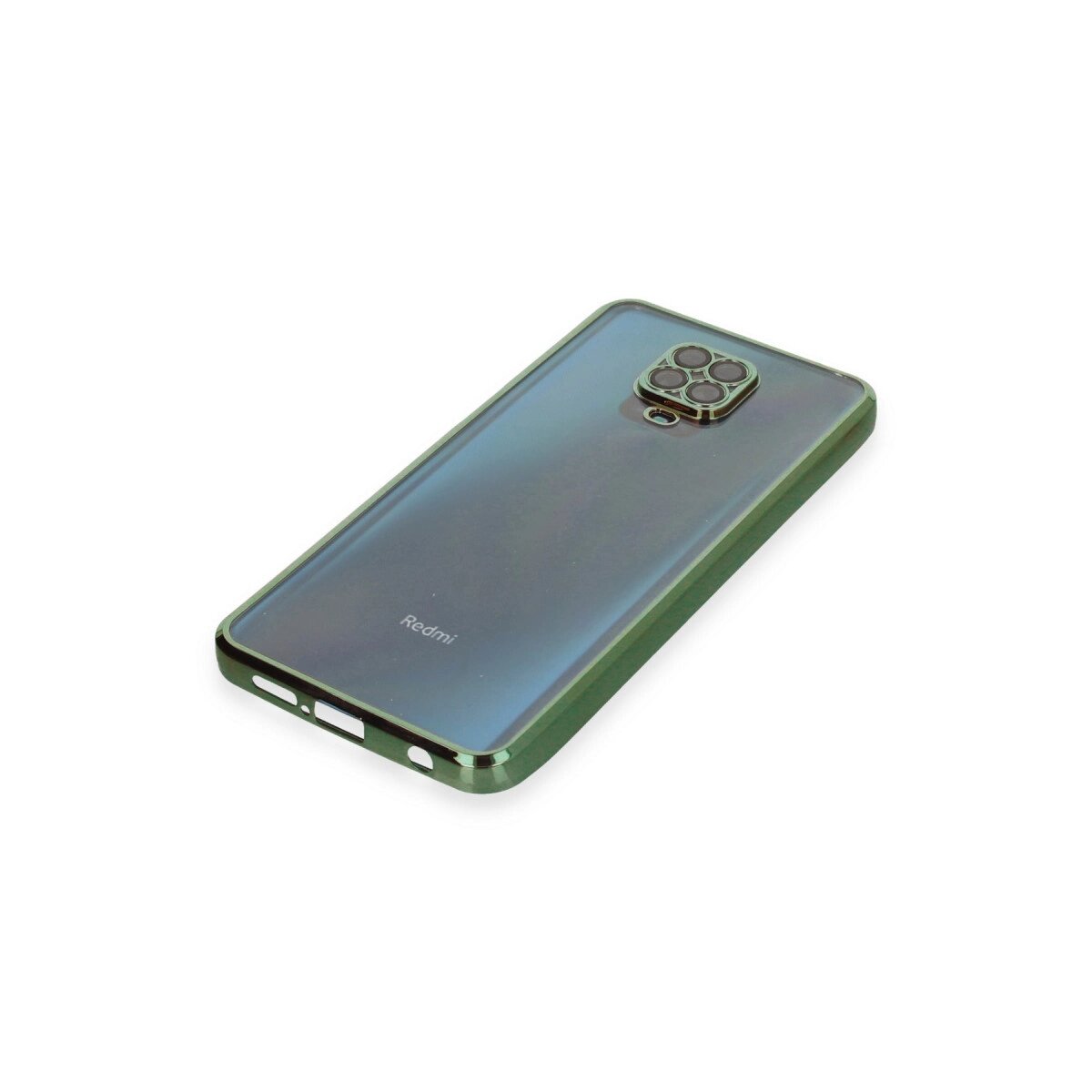 Xiaomi Redmi Note 9 Pro Kılıf Razer Lensli Silikon - Yeşil Xiaomi Redmi Note 9 Pro Kılıf Razer Lensli Silikon - Yeşil