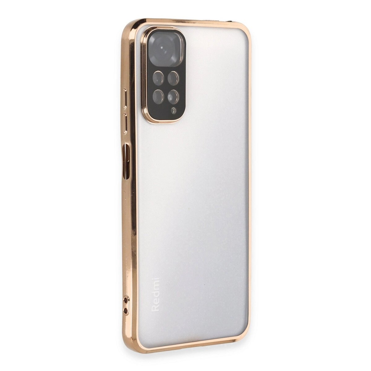 Xiaomi Redmi Note 11 Kılıf Razer Lensli Silikon - Gold Xiaomi Redmi Note 11 Kılıf Razer Lensli Silikon - Gold