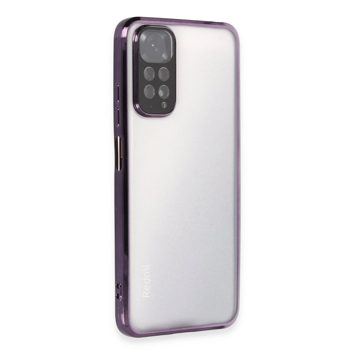 Xiaomi Redmi Note 11 Kılıf Razer Lensli Silikon - Mor Xiaomi Redmi Note 11 Kılıf Razer Lensli Silikon - Mor