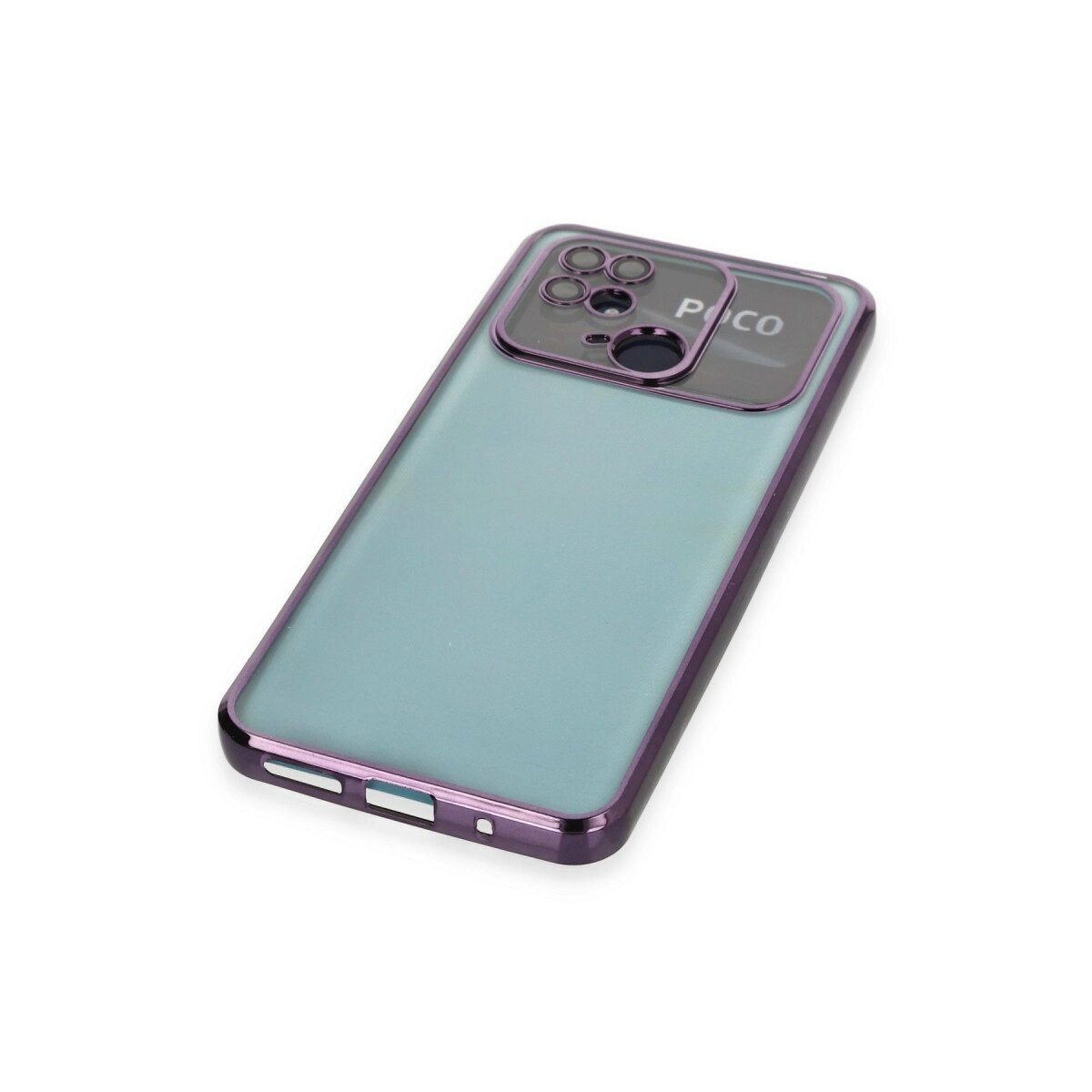 Xiaomi Redmi 10c Kılıf Razer Lensli Silikon - Mor Xiaomi Redmi 10c Kılıf Razer Lensli Silikon - Mor