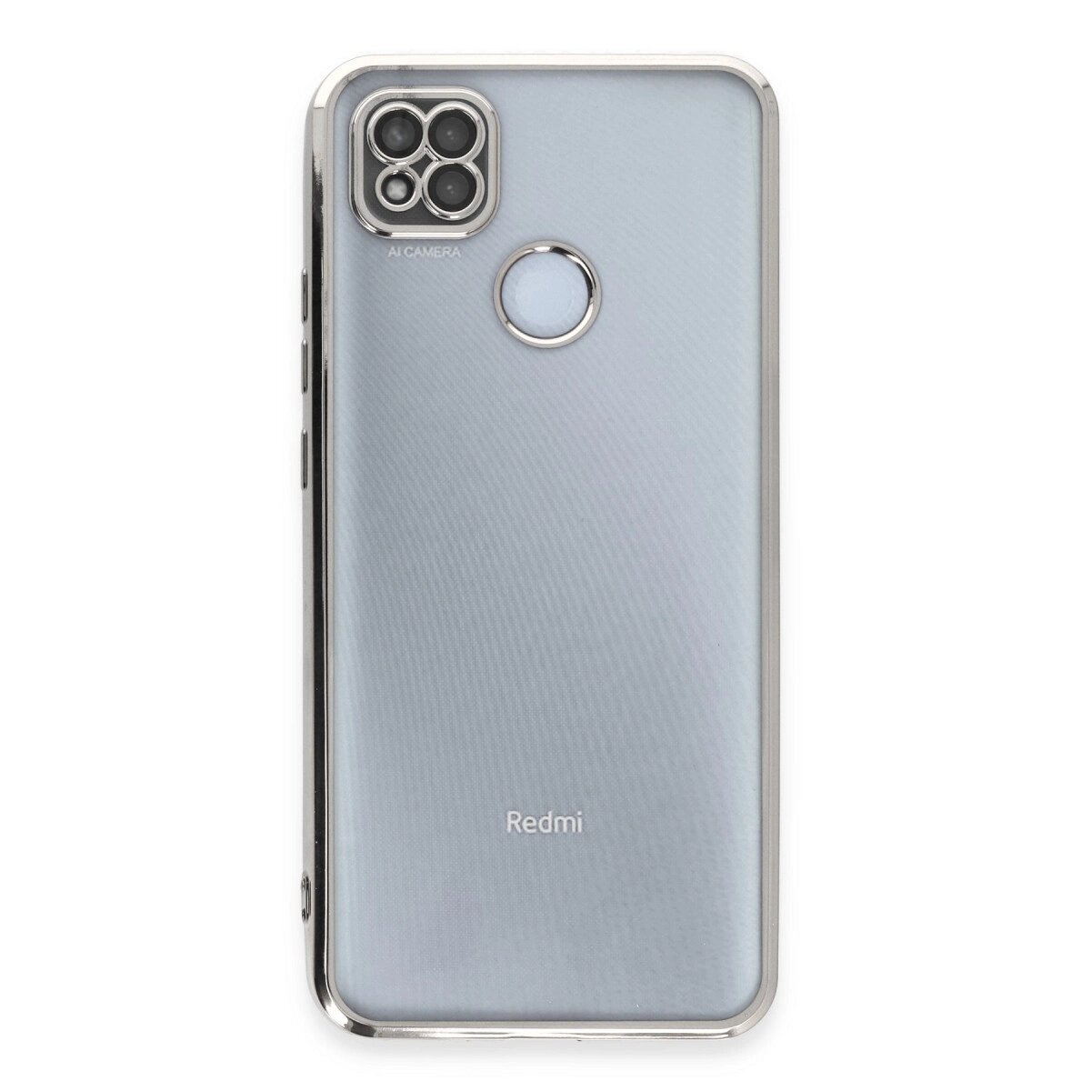 Xiaomi Redmi 9c Kılıf Razer Lensli Silikon - Gümüş Xiaomi Redmi 9c Kılıf Razer Lensli Silikon - Gümüş