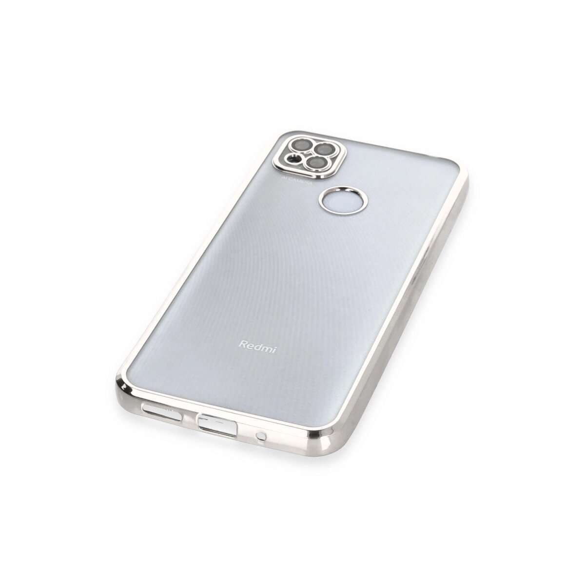 Xiaomi Redmi 9c Kılıf Razer Lensli Silikon - Gümüş Xiaomi Redmi 9c Kılıf Razer Lensli Silikon - Gümüş