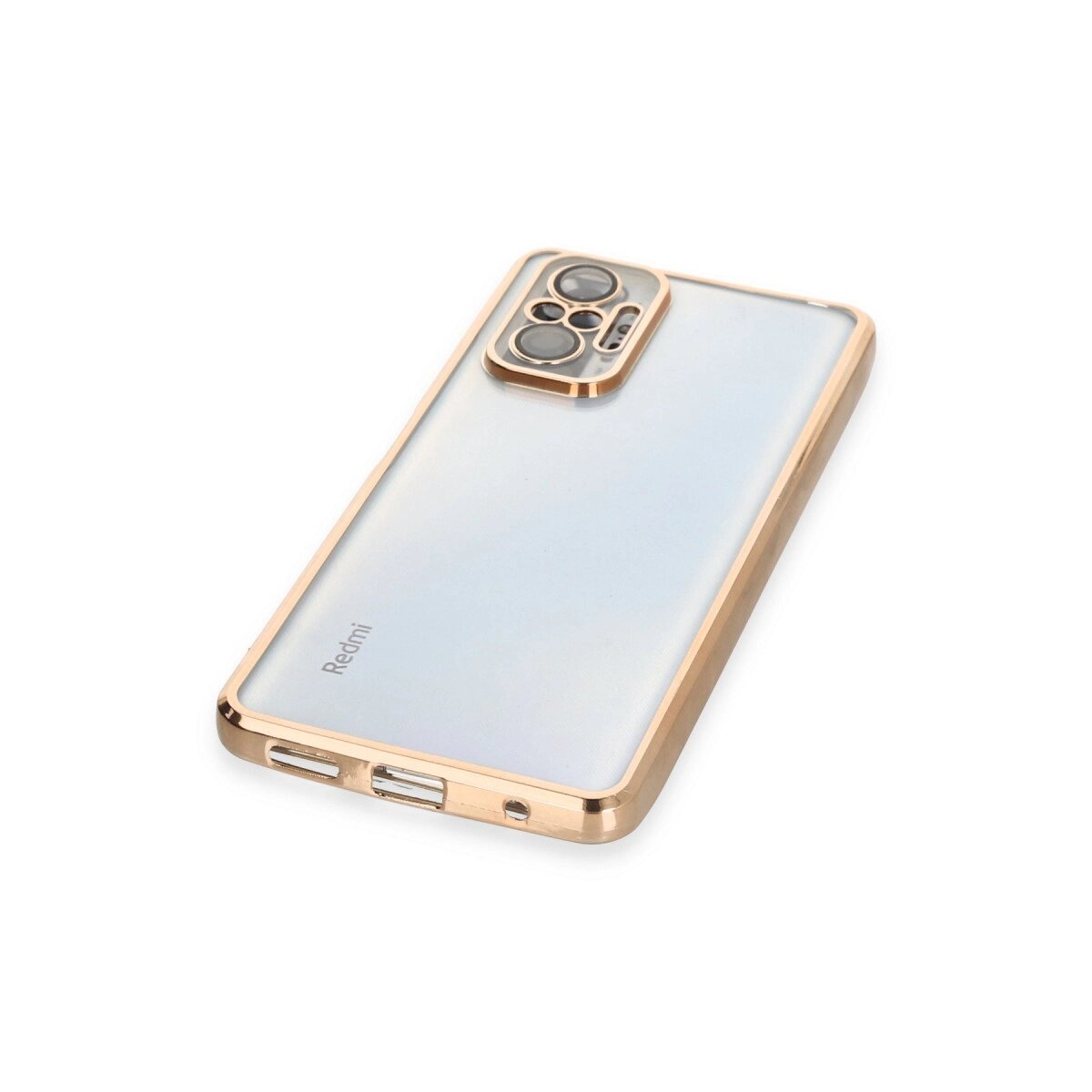 Xiaomi Redmi Note 10 Pro Kılıf Razer Lensli Silikon - Gold Xiaomi Redmi Note 10 Pro Kılıf Razer Lensli Silikon - Gold