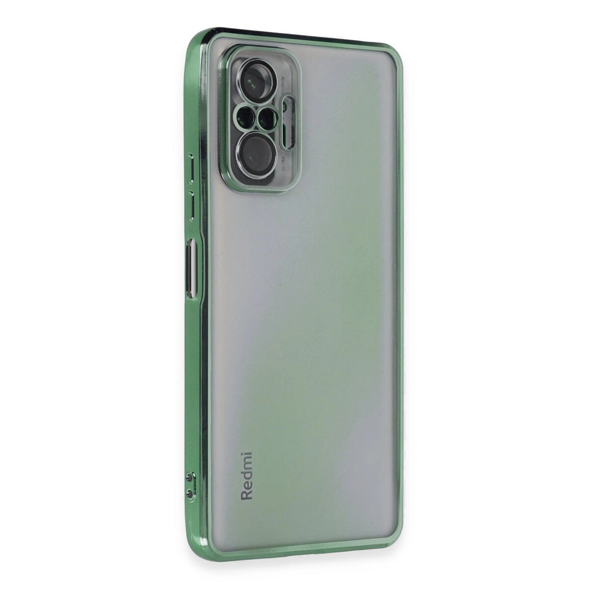 Xiaomi Redmi Note 10 Pro Kılıf Razer Lensli Silikon - Yeşil Xiaomi Redmi Note 10 Pro Kılıf Razer Lensli Silikon - Yeşil