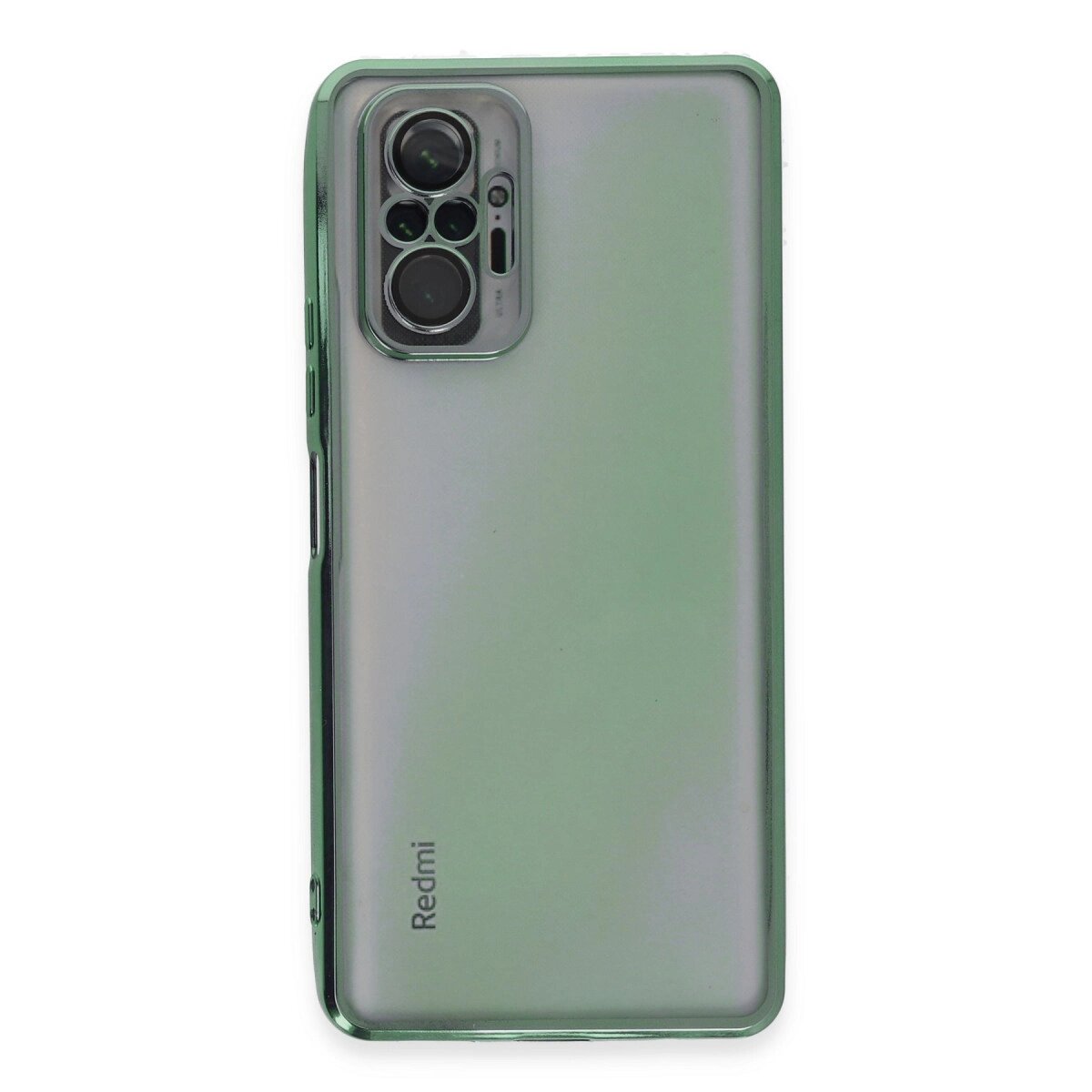Xiaomi Redmi Note 10 Pro Kılıf Razer Lensli Silikon - Yeşil Xiaomi Redmi Note 10 Pro Kılıf Razer Lensli Silikon - Yeşil