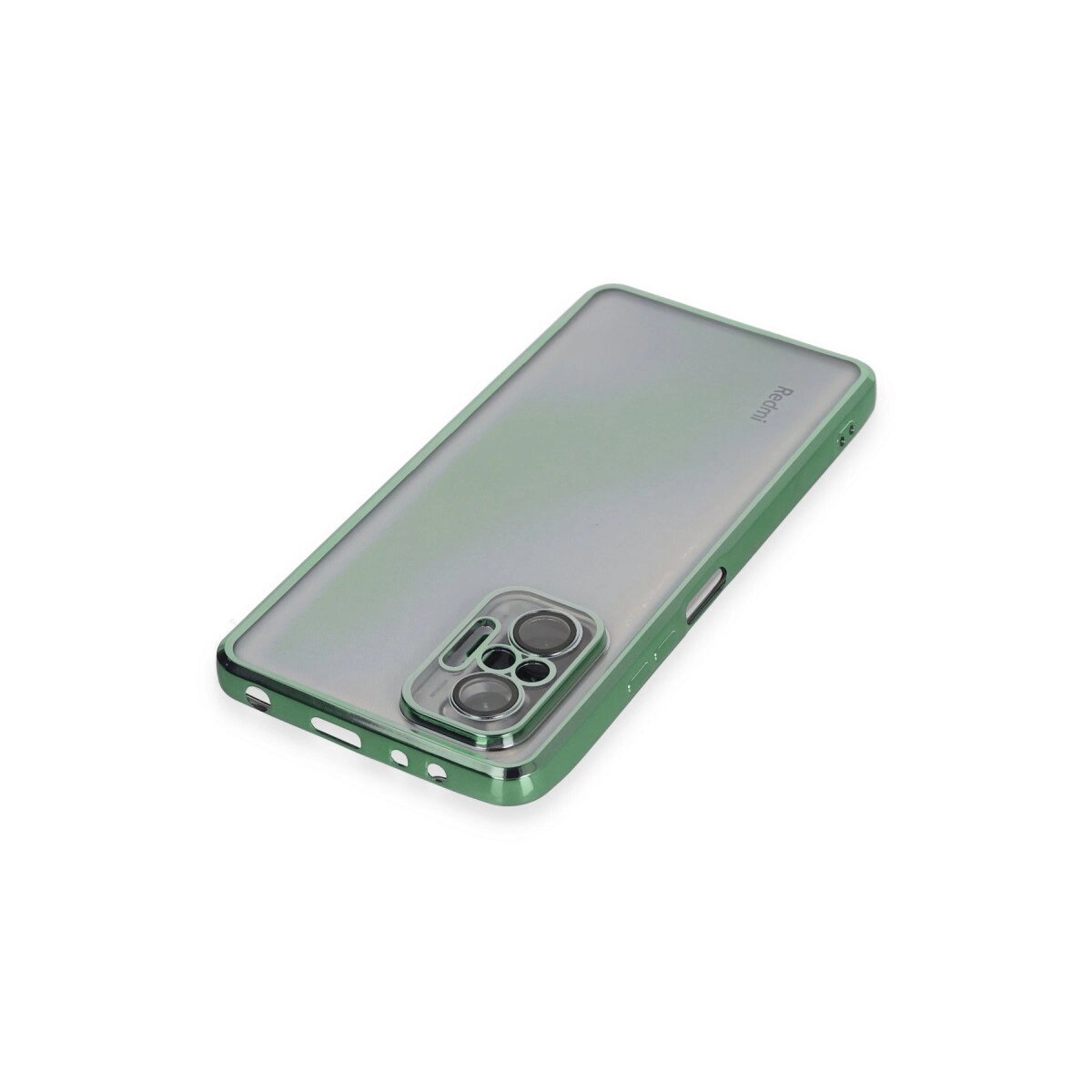 Xiaomi Redmi Note 10 Pro Kılıf Razer Lensli Silikon - Yeşil Xiaomi Redmi Note 10 Pro Kılıf Razer Lensli Silikon - Yeşil