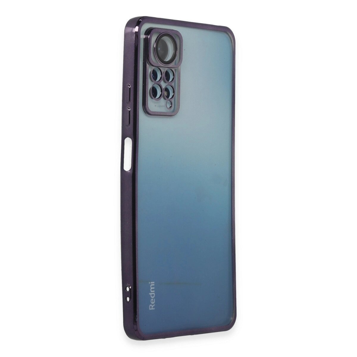 Xiaomi Redmi Note 11 Pro Kılıf Razer Lensli Silikon - Mor Xiaomi Redmi Note 11 Pro Kılıf Razer Lensli Silikon - Mor