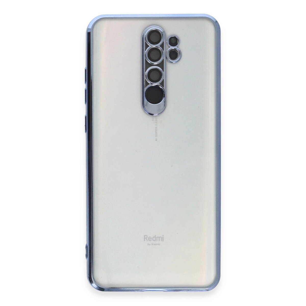 Xiaomi Redmi Note 8 Pro Kılıf Razer Lensli Silikon - Açık Mavi