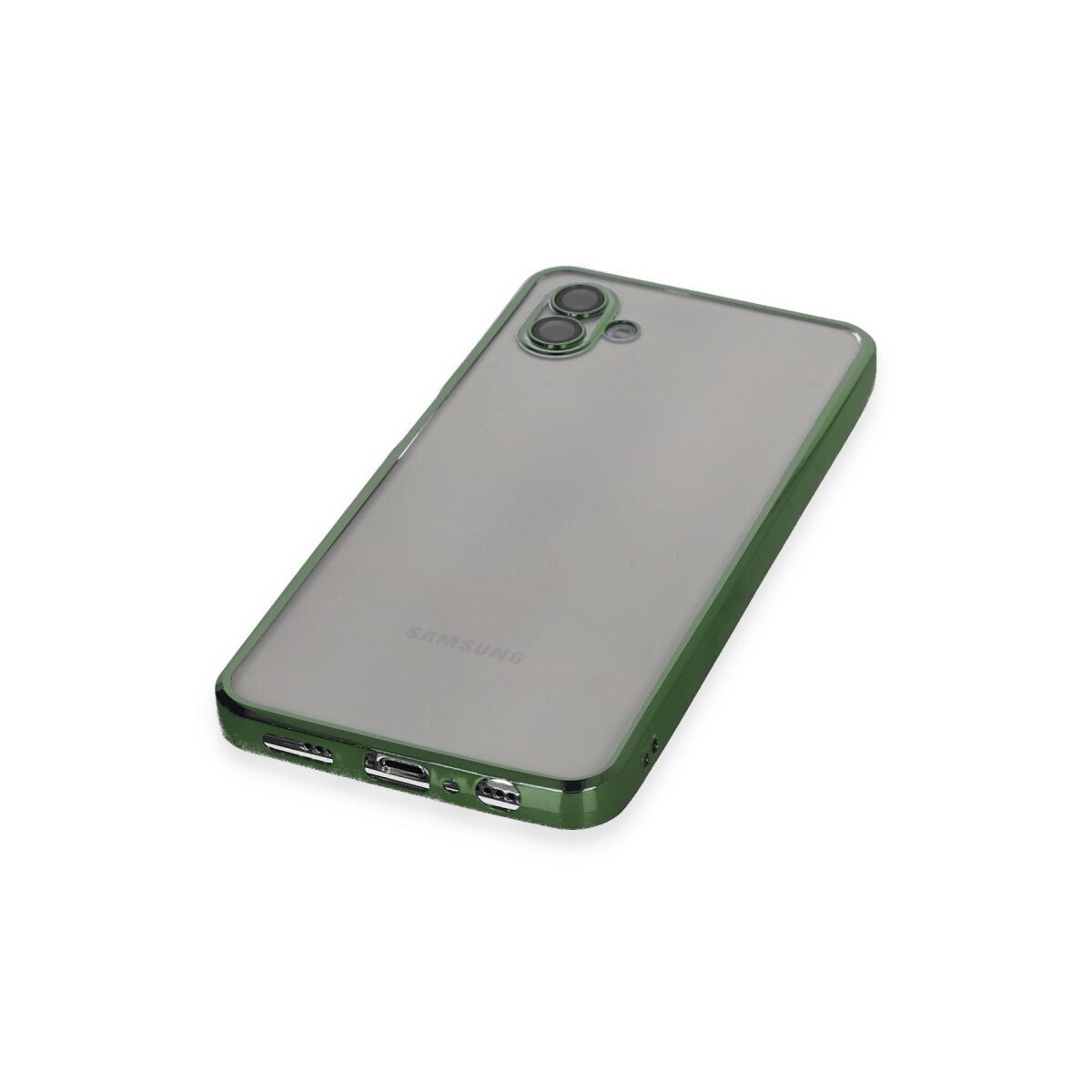Samsung Galaxy A04 Kılıf Razer Lensli Silikon - Yeşil Samsung Galaxy A04 Kılıf Razer Lensli Silikon - Yeşil