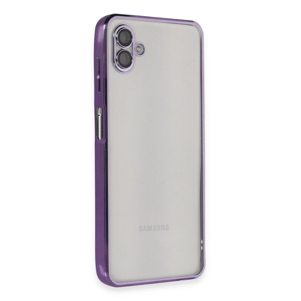 Galaxy A04 Kılıf  Lensli  - Mor