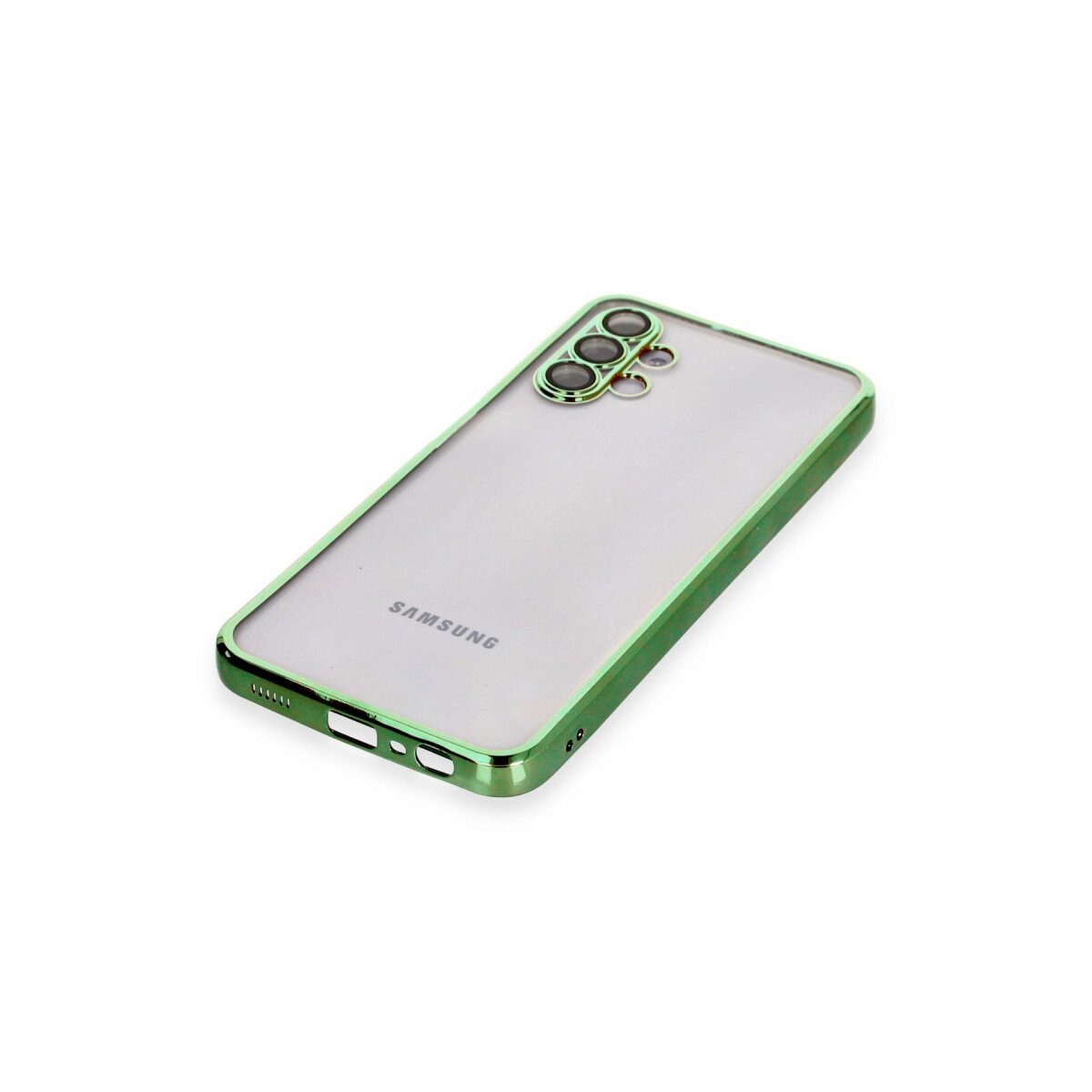 Samsung Galaxy A04s Kılıf Razer Lensli Silikon - Yeşil Samsung Galaxy A04s Kılıf Razer Lensli Silikon - Yeşil