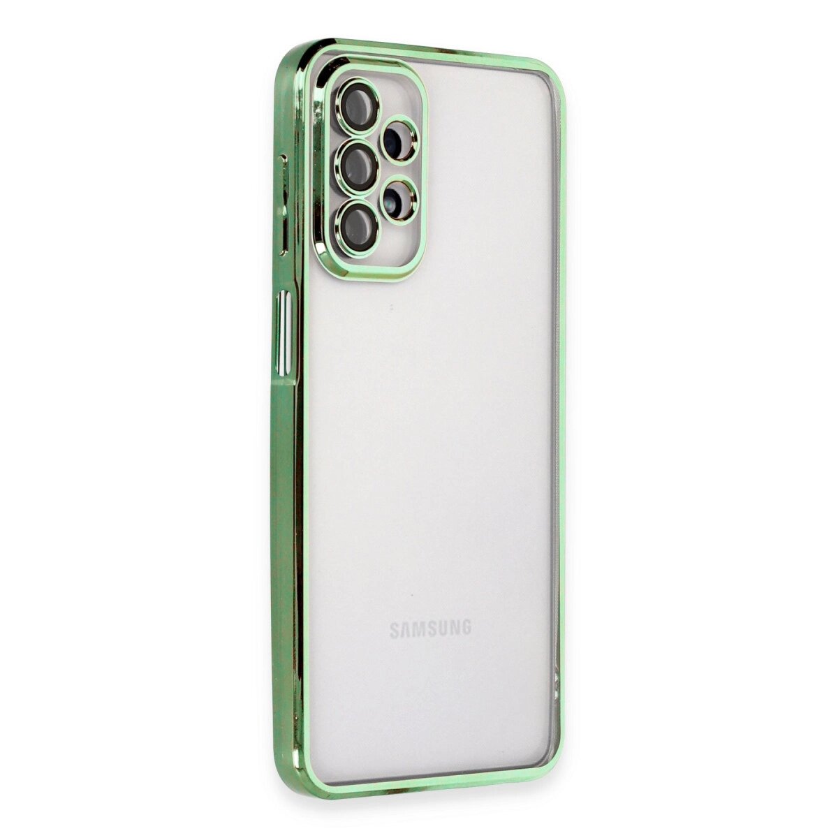 Samsung Galaxy A23 4g Kılıf Razer Lensli Silikon - Yeşil Samsung Galaxy A23 4g Kılıf Razer Lensli Silikon - Yeşil