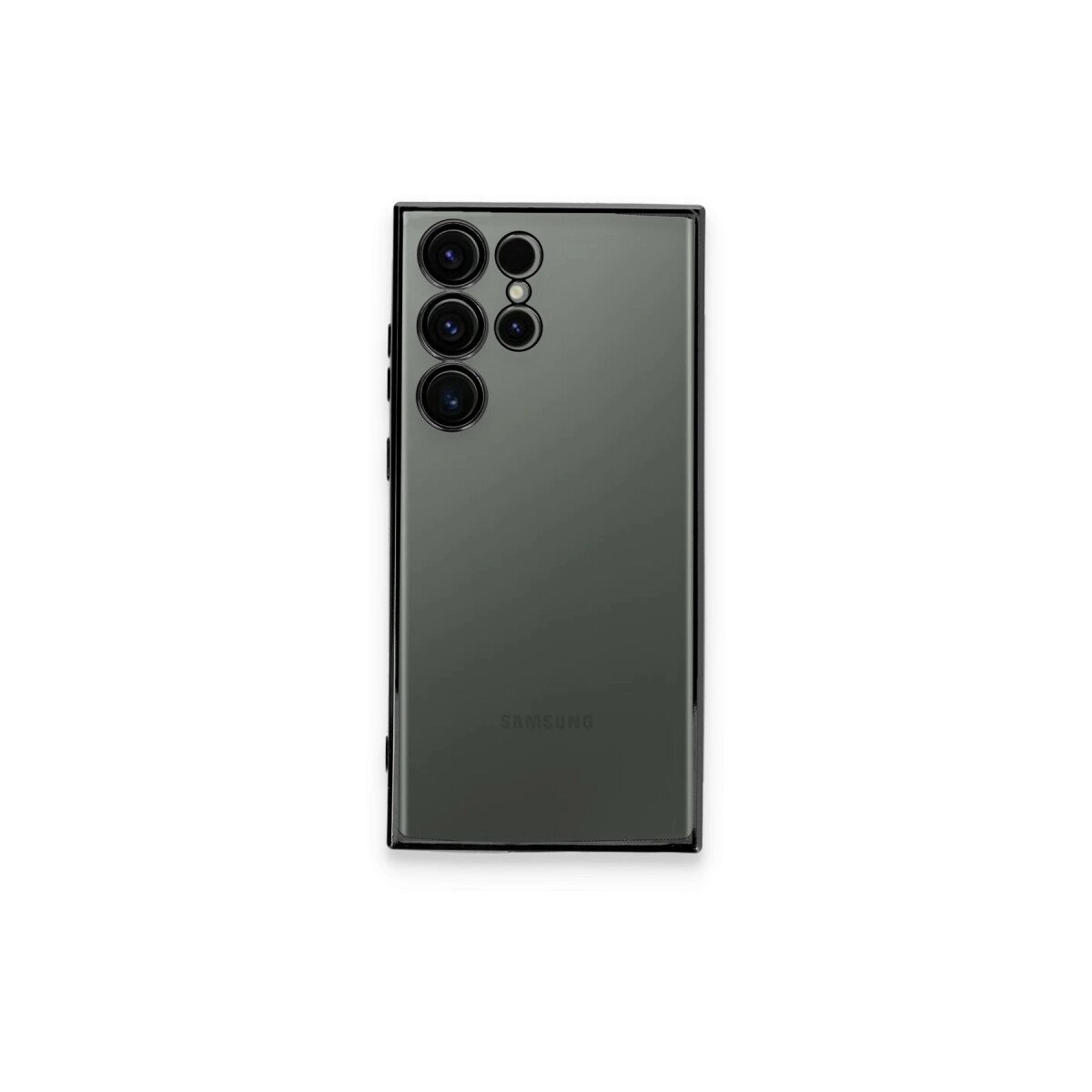 Samsung Galaxy S24 Ultra Kılıf Razer Lensli Silikon - Yeşil