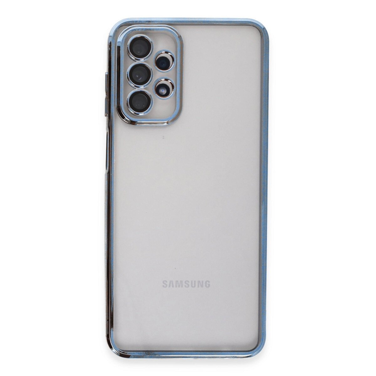 Samsung Galaxy A23 4g Kılıf Razer Lensli Silikon - Açık Mavi Samsung Galaxy A23 4g Kılıf Razer Lensli Silikon - Açık Mavi