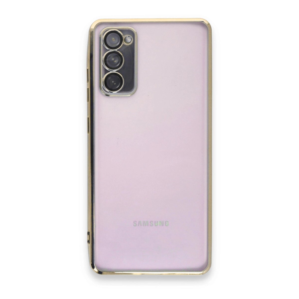 Samsung Galaxy S20 Fe Kılıf Razer Lensli Silikon - Gold Samsung Galaxy S20 Fe Kılıf Razer Lensli Silikon - Gold
