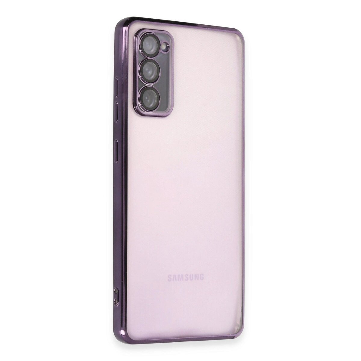 Samsung Galaxy S20 Fe Kılıf Razer Lensli Silikon - Mor Samsung Galaxy S20 Fe Kılıf Razer Lensli Silikon - Mor