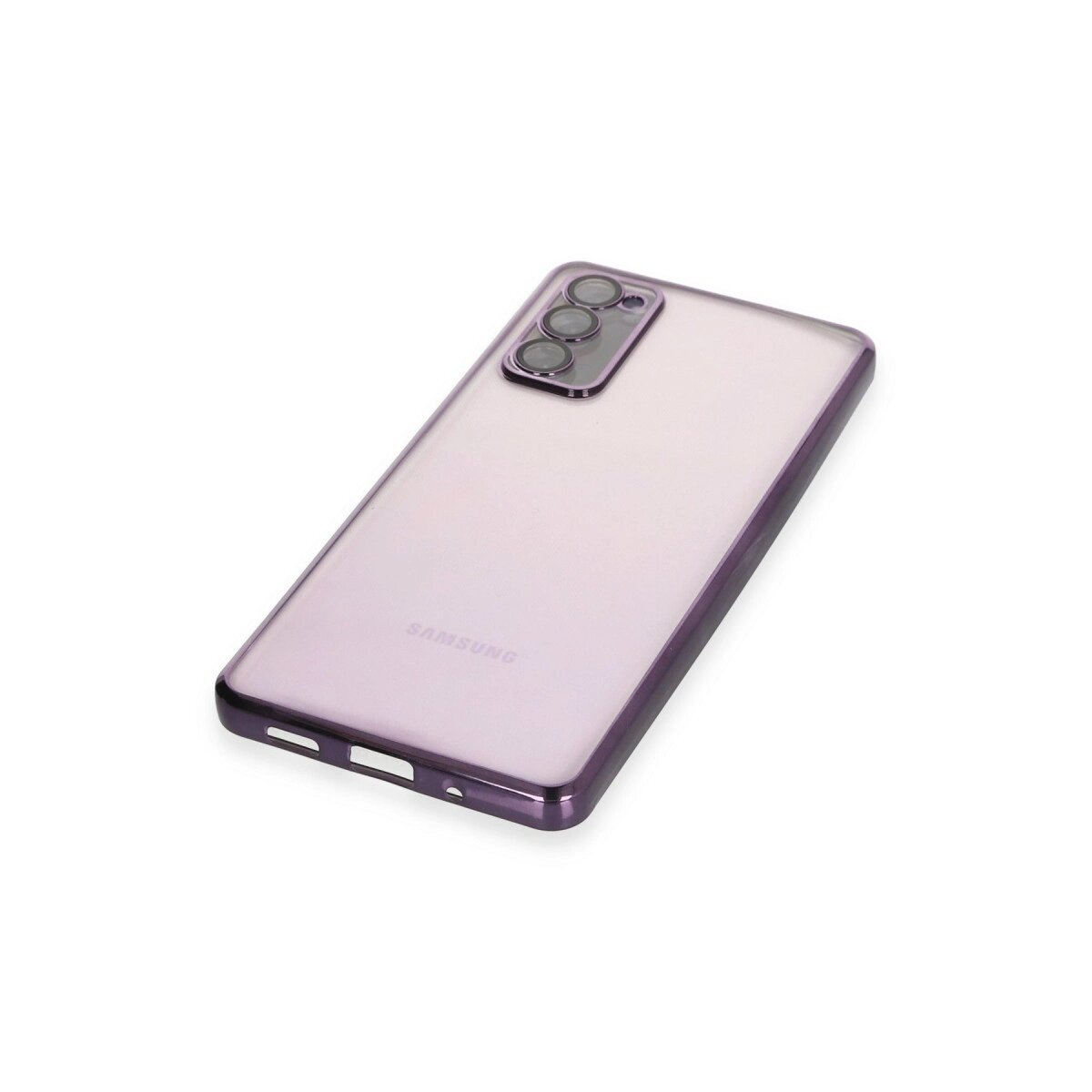 Samsung Galaxy S20 Fe Kılıf Razer Lensli Silikon - Mor Samsung Galaxy S20 Fe Kılıf Razer Lensli Silikon - Mor