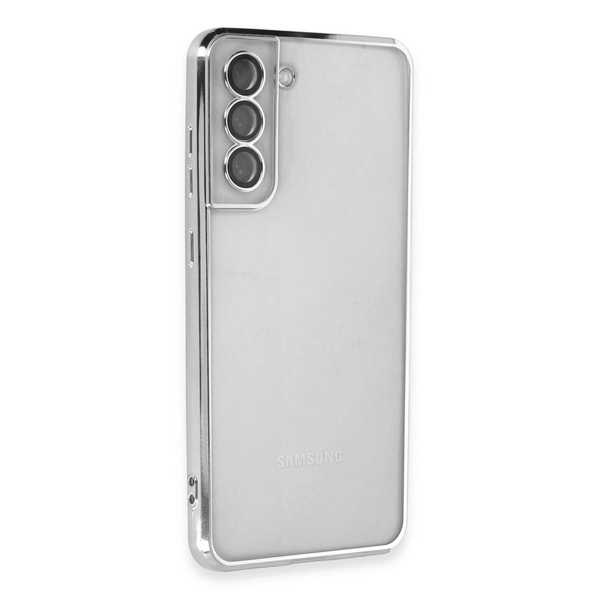 Samsung Galaxy S21 Fe Kılıf Razer Lensli Silikon - Gümüş Samsung Galaxy S21 Fe Kılıf Razer Lensli Silikon - Gümüş