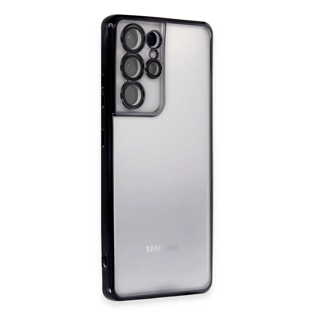 Samsung Galaxy S21 Ultra Kılıf Razer Lensli Silikon - Siyah Samsung Galaxy S21 Ultra Kılıf Razer Lensli Silikon - Siyah
