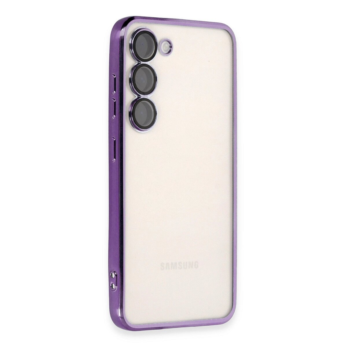 Samsung Galaxy S23 Plus Kılıf Razer Lensli Silikon - Mor Samsung Galaxy S23 Plus Kılıf Razer Lensli Silikon - Mor