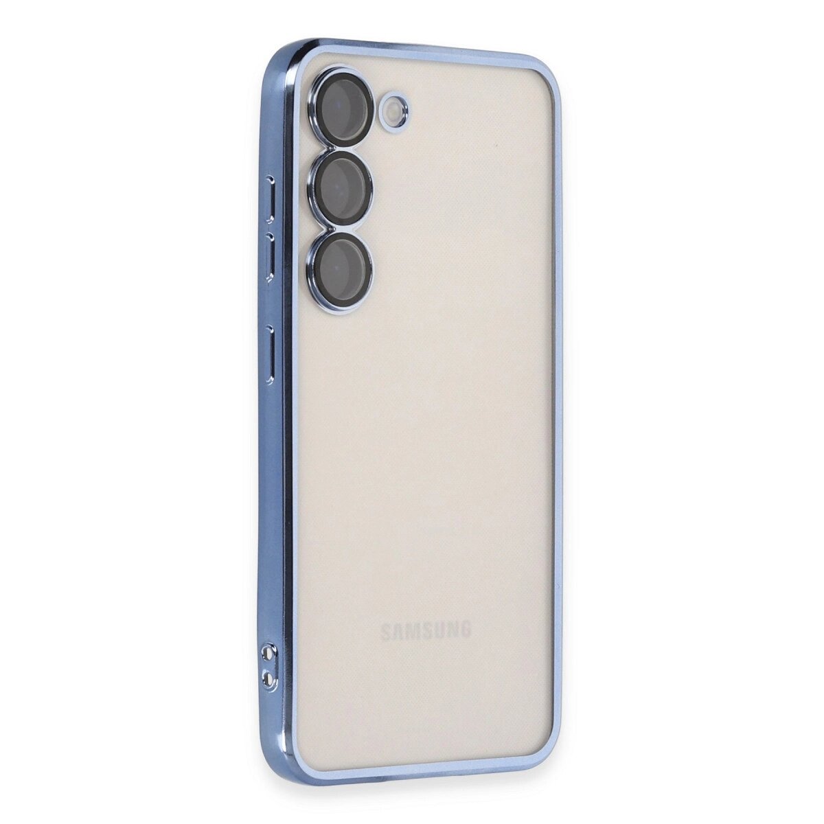 Samsung Galaxy S23 Plus Kılıf Razer Lensli Silikon - Açık Mavi Samsung Galaxy S23 Plus Kılıf Razer Lensli Silikon - Açık Mavi