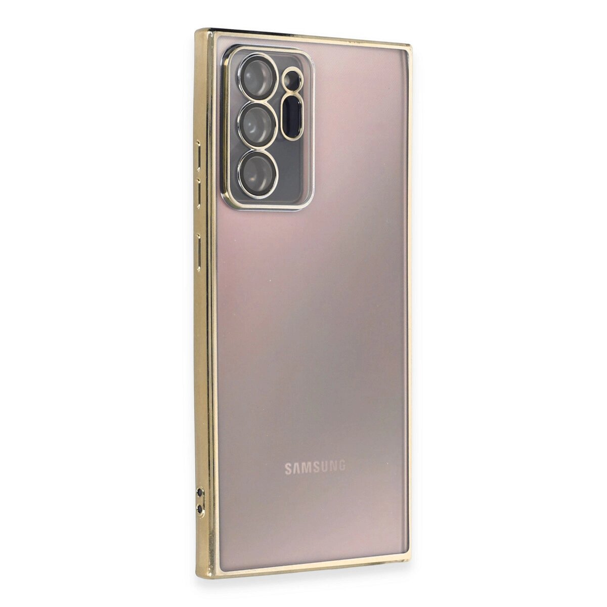 Samsung Galaxy Note 20 Ultra Kılıf Razer Lensli Silikon - Gold Samsung Galaxy Note 20 Ultra Kılıf Razer Lensli Silikon - Gold