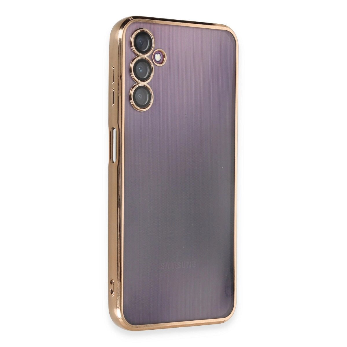Samsung Galaxy A14 4g Kılıf Razer Lensli Silikon - Gold Samsung Galaxy A14 4g Kılıf Razer Lensli Silikon - Gold