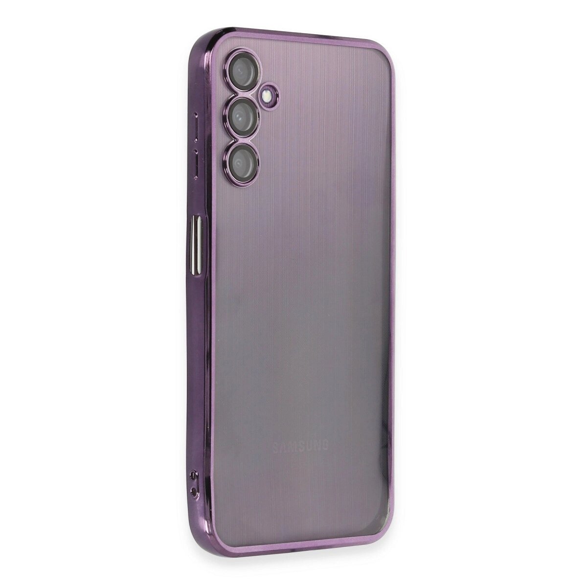 Samsung Galaxy A14 4g Kılıf Razer Lensli Silikon - Mor Samsung Galaxy A14 4g Kılıf Razer Lensli Silikon - Mor