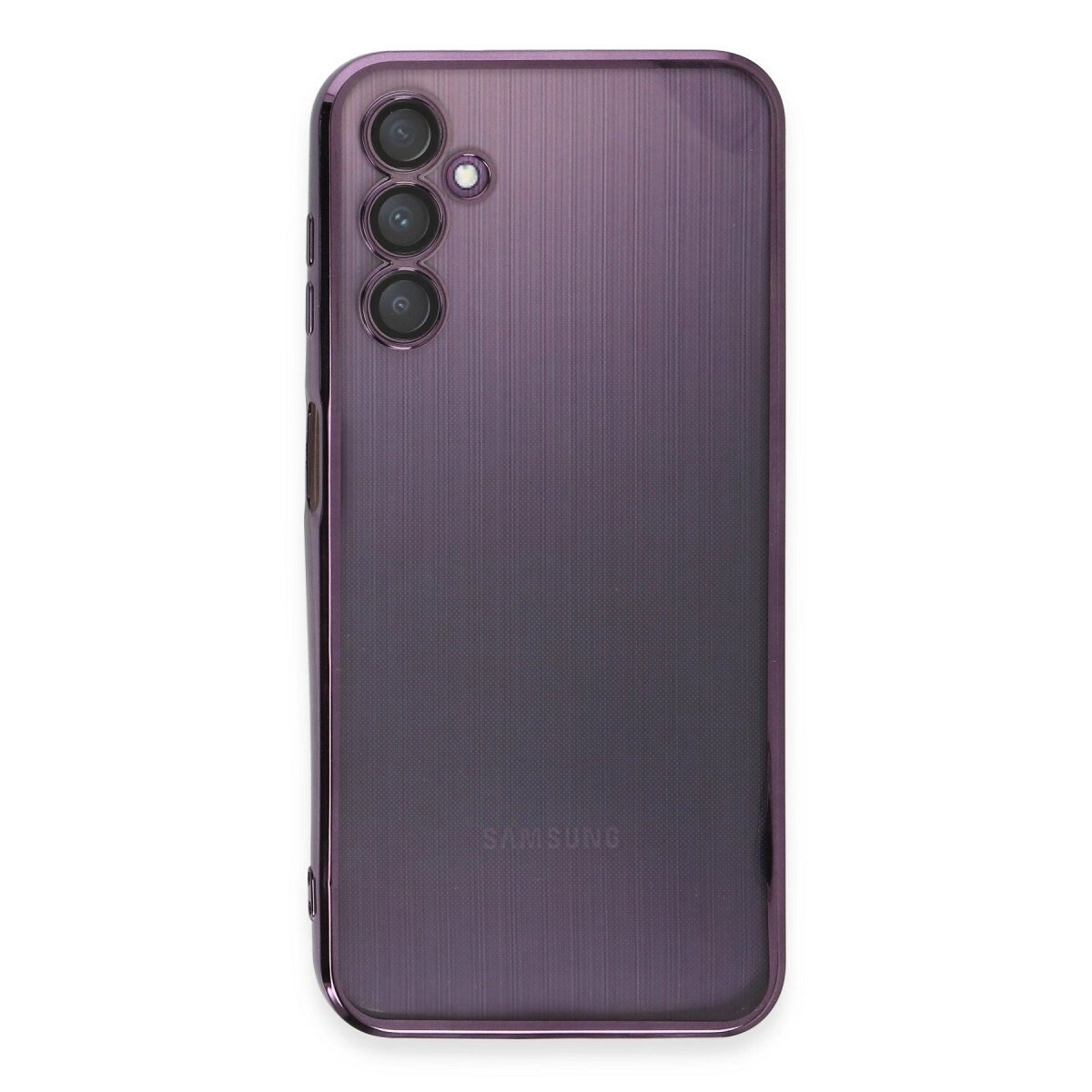 Samsung Galaxy A14 4g Kılıf Razer Lensli Silikon - Mor Samsung Galaxy A14 4g Kılıf Razer Lensli Silikon - Mor