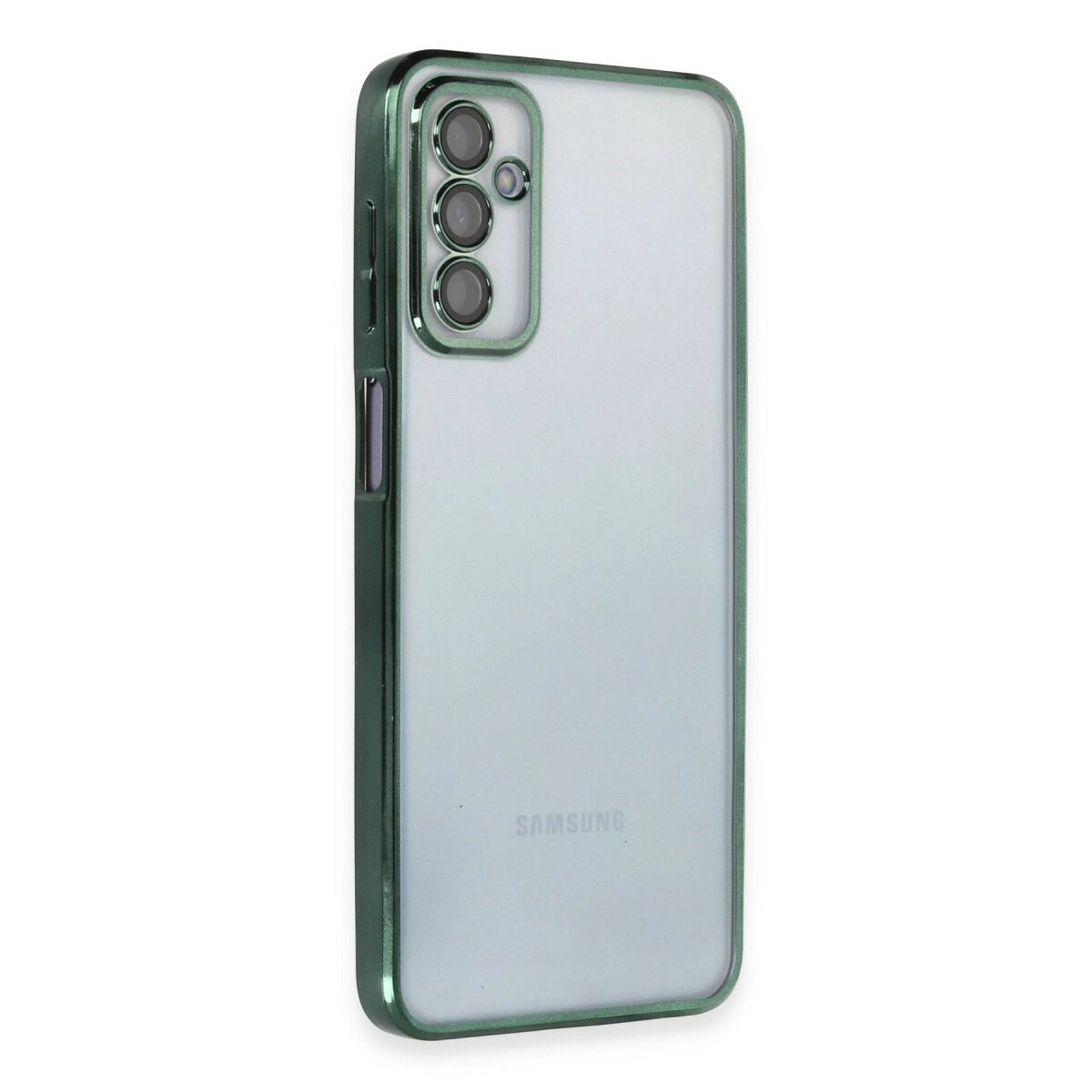 Samsung Galaxy M23 Kılıf Razer Lensli Silikon - Yeşil Samsung Galaxy M23 Kılıf Razer Lensli Silikon - Yeşil