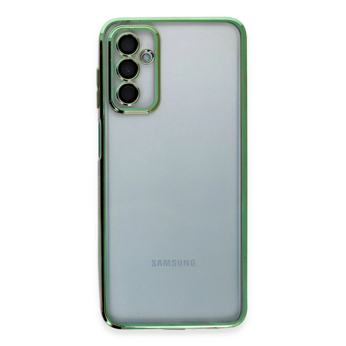 Samsung Galaxy M23 Kılıf Razer Lensli Silikon - Yeşil Samsung Galaxy M23 Kılıf Razer Lensli Silikon - Yeşil
