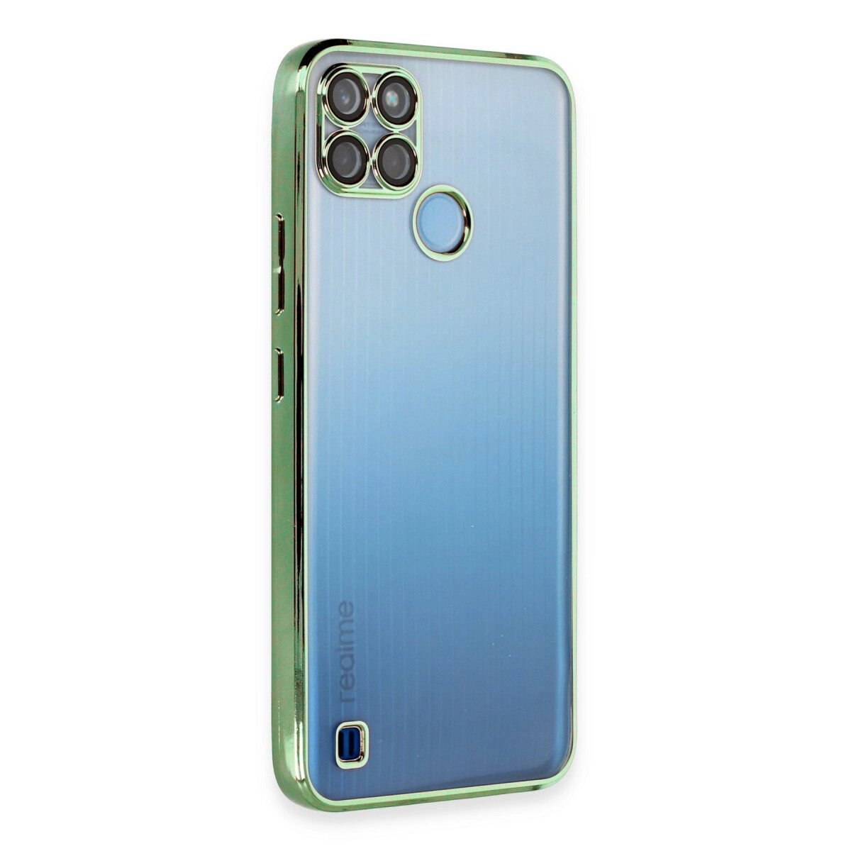 Realme C25y Kılıf Razer Lensli Silikon - Yeşil Realme C25y Kılıf Razer Lensli Silikon - Yeşil
