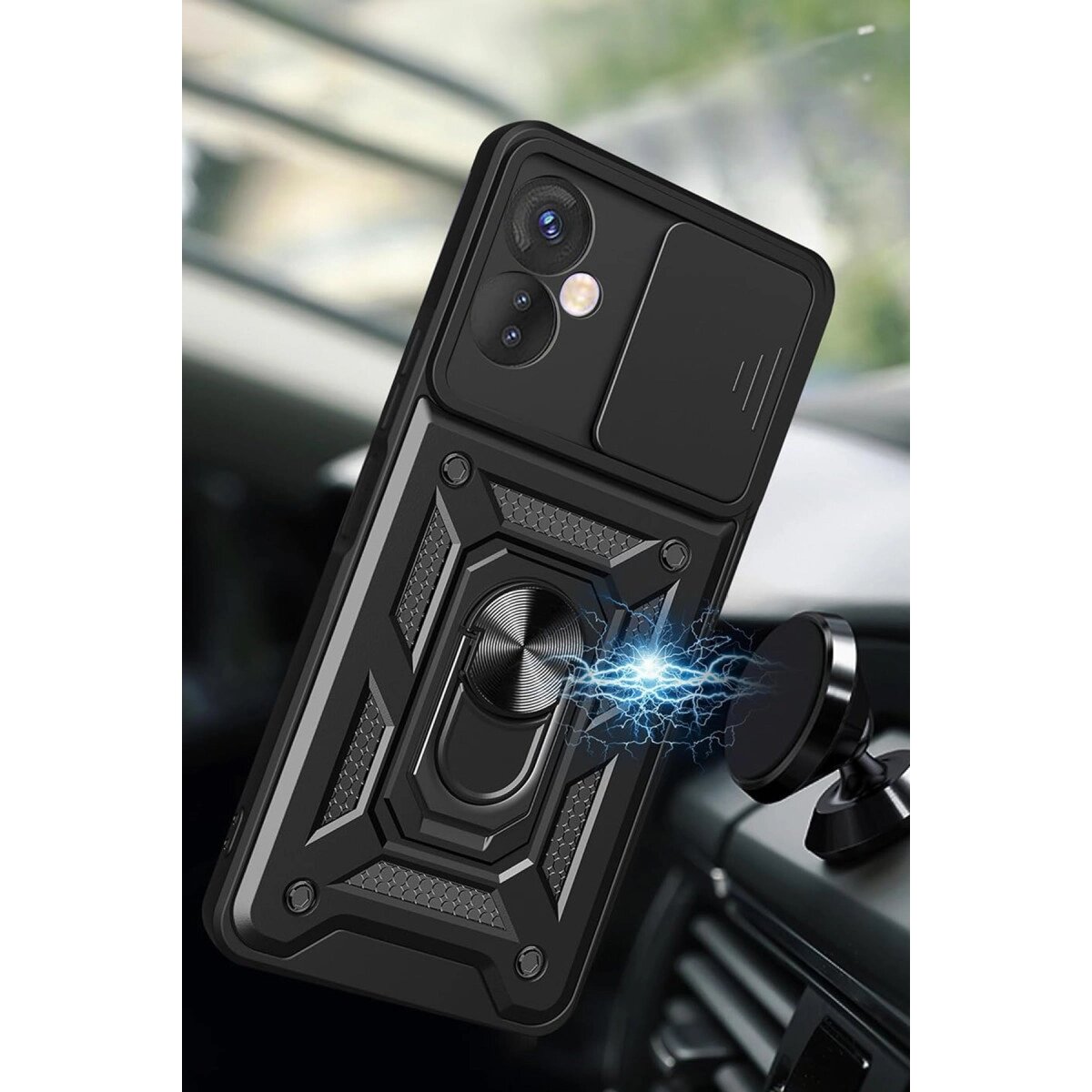 İnfinix Hot 30 4g Kılıf Pars Lens Yüzüklü Silikon - Gümüş İnfinix Hot 30 4g Kılıf Pars Lens Yüzüklü Silikon - Gümüş