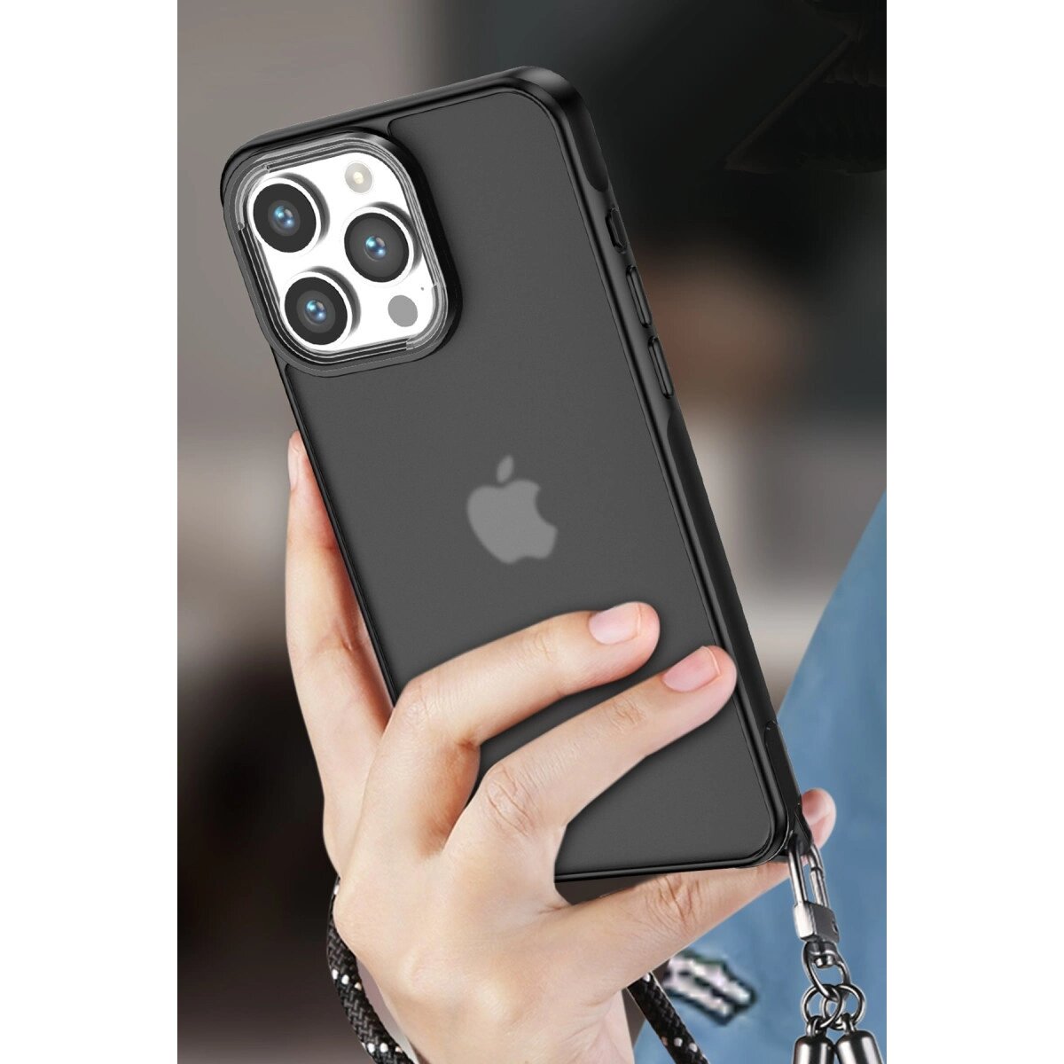 Apple İphone 13 Pro Max Kılıf Elegant Kapak - Pudra Apple İphone 13 Pro Max Kılıf Elegant Kapak - Pudra
