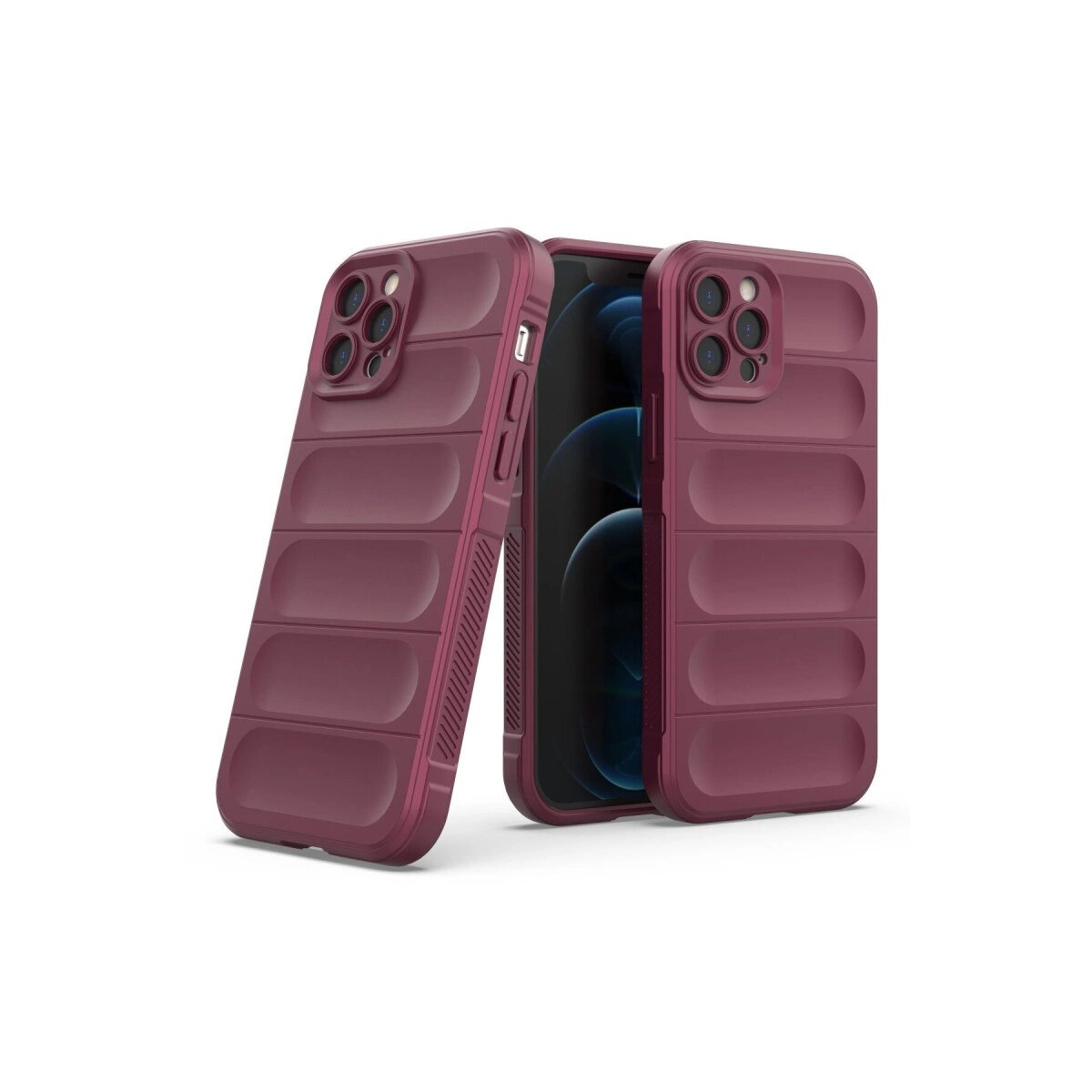 Apple İphone 12 Pro Kılıf Optimum Silikon - Bordo