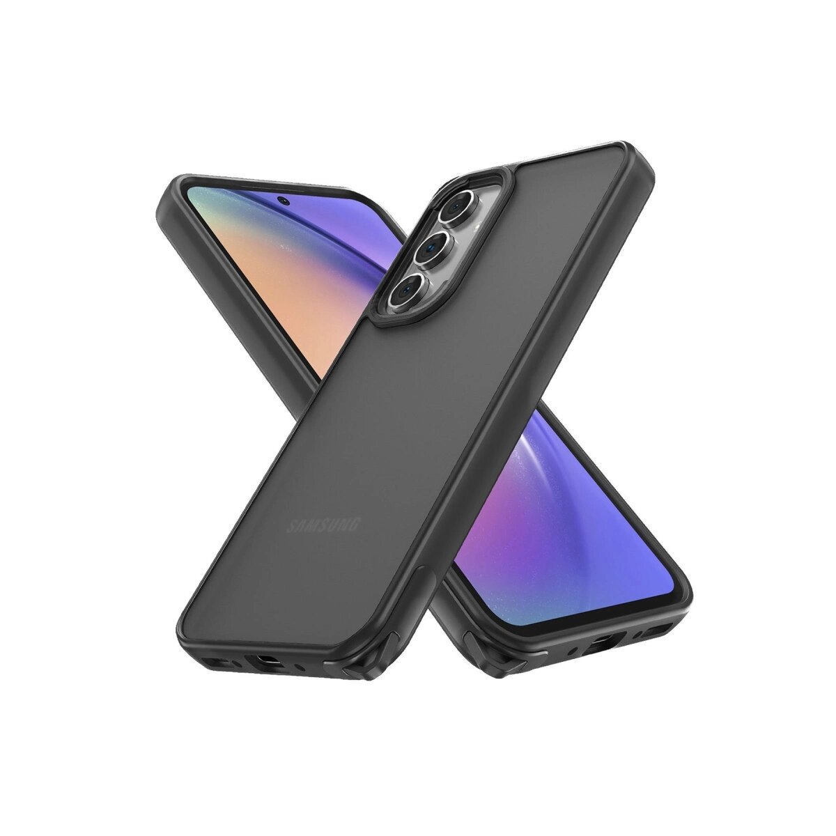 Galaxy A04s Kılıf Elegant Kapak - Siyah