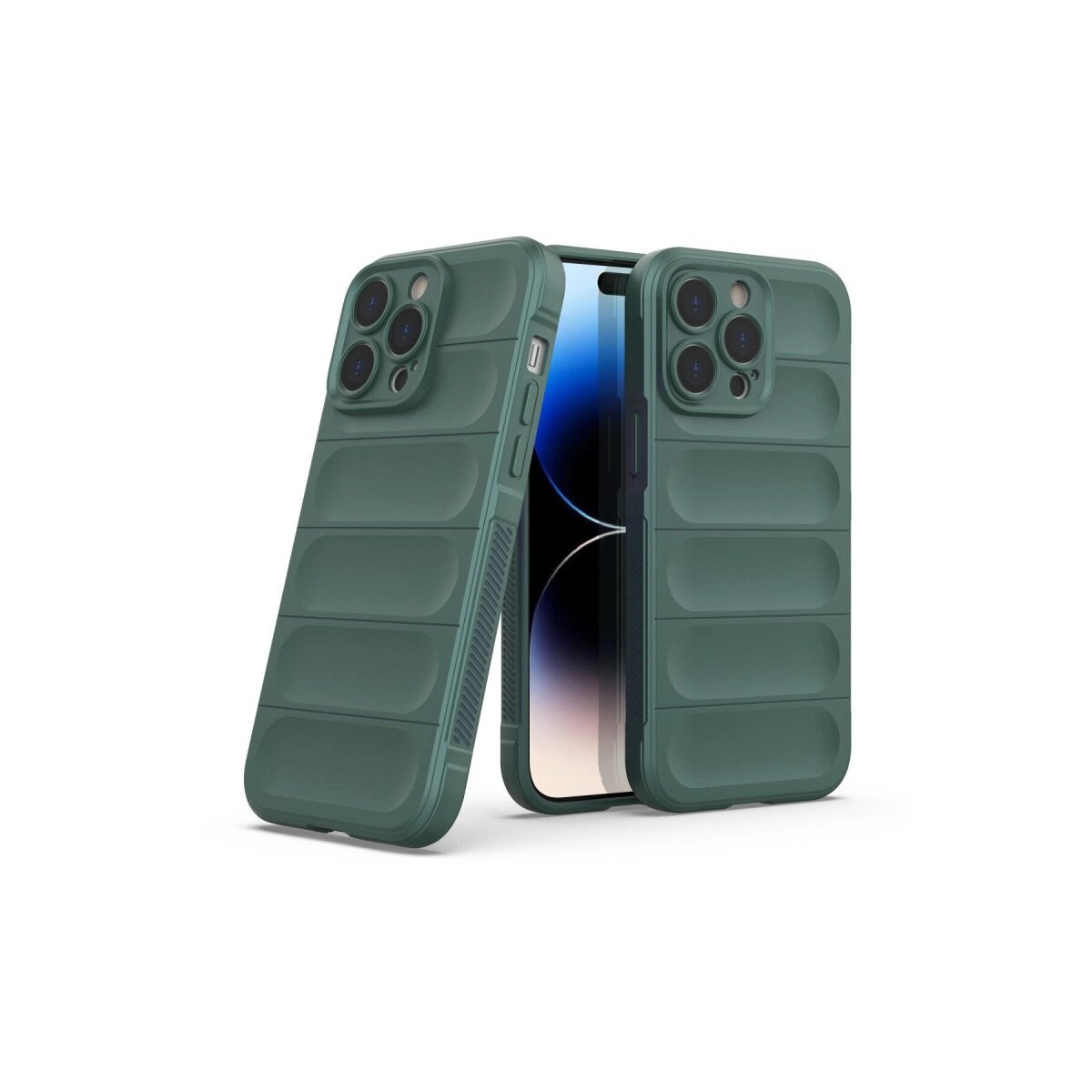 Apple İphone 14 Pro Kılıf Optimum Silikon - Koyu Yeşil Apple İphone 14 Pro Kılıf Optimum Silikon - Koyu Yeşil