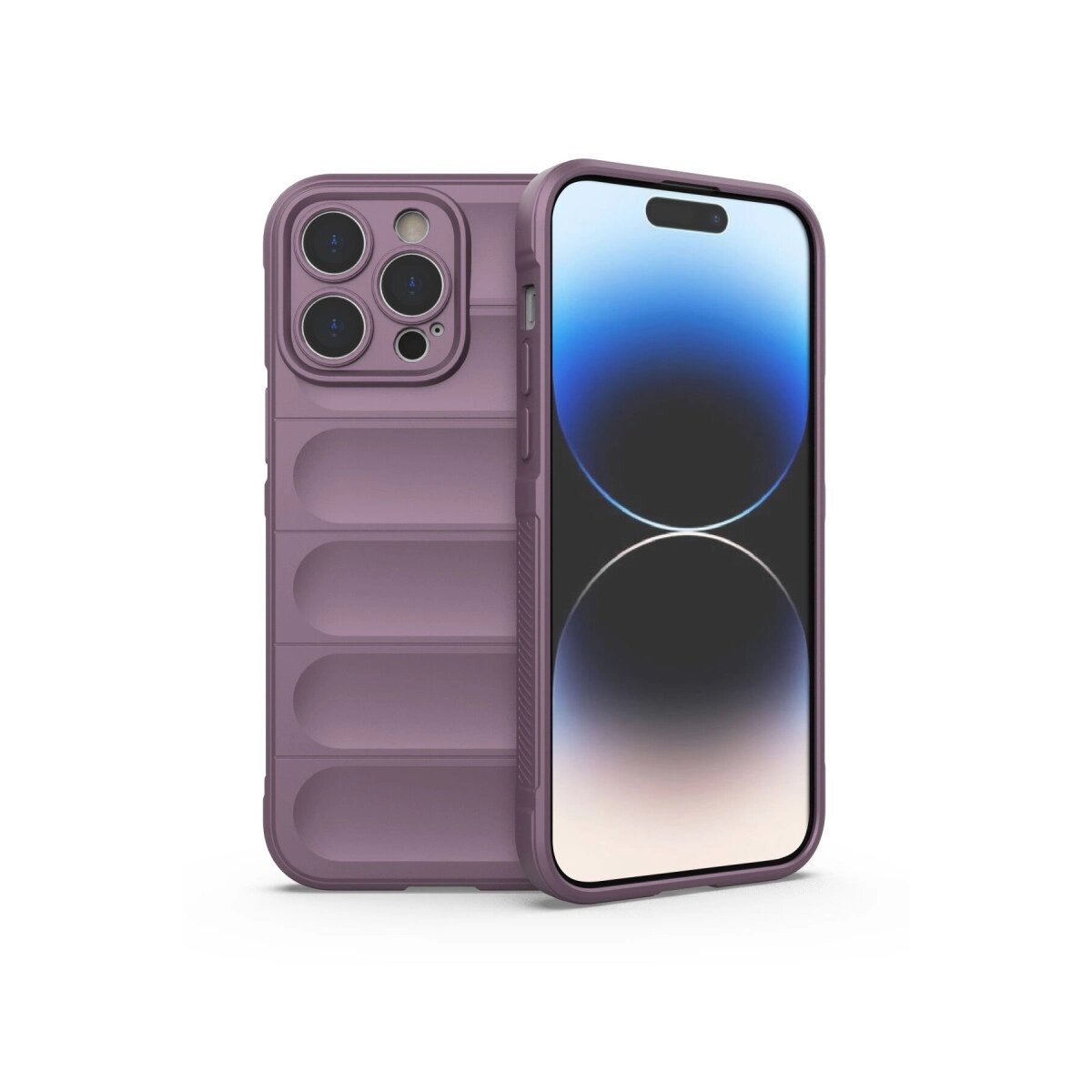 Apple İphone 14 Pro Kılıf Optimum Silikon - Mor Apple İphone 14 Pro Kılıf Optimum Silikon - Mor