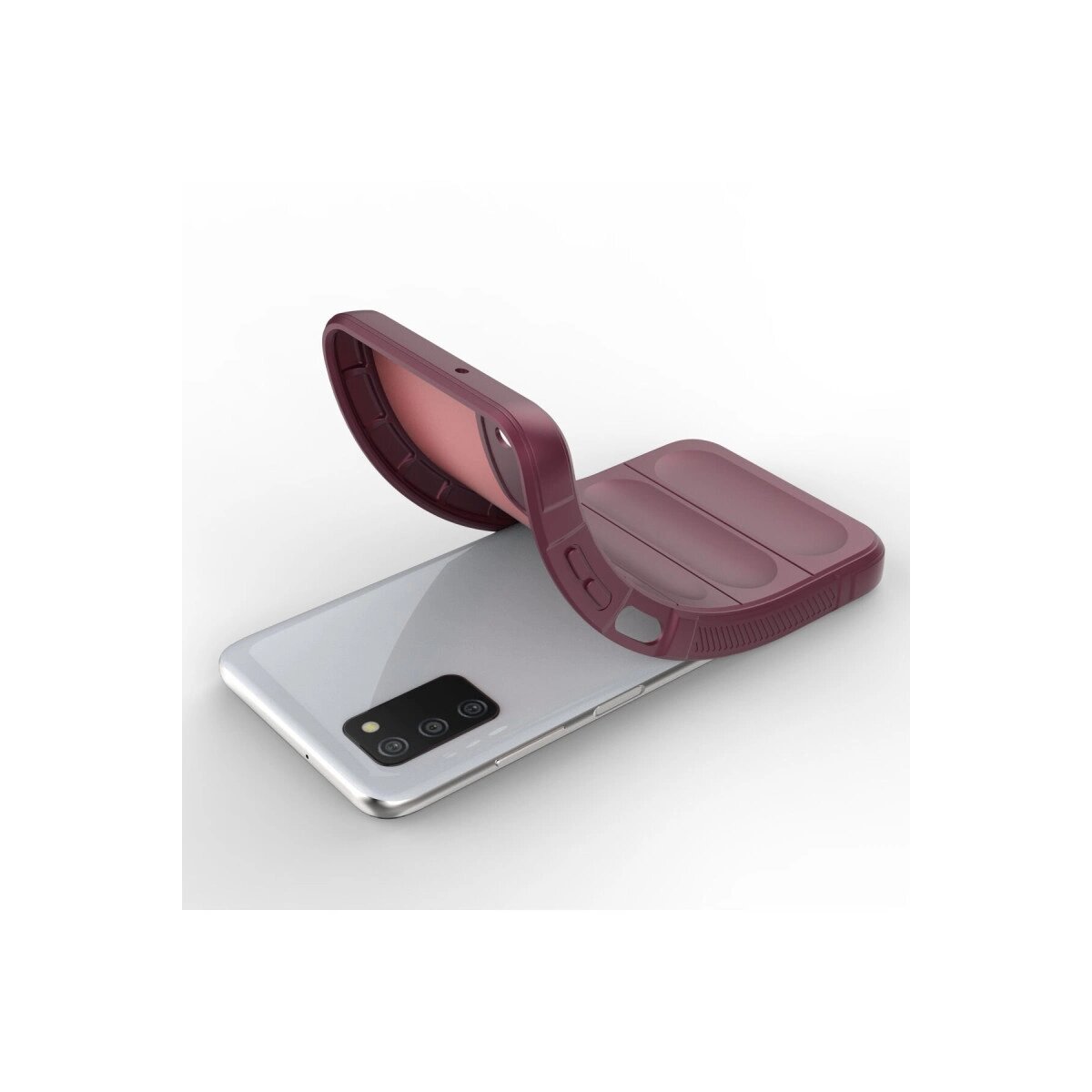 Samsung Galaxy A03s Kılıf Optimum Silikon - Bordo Samsung Galaxy A03s Kılıf Optimum Silikon - Bordo