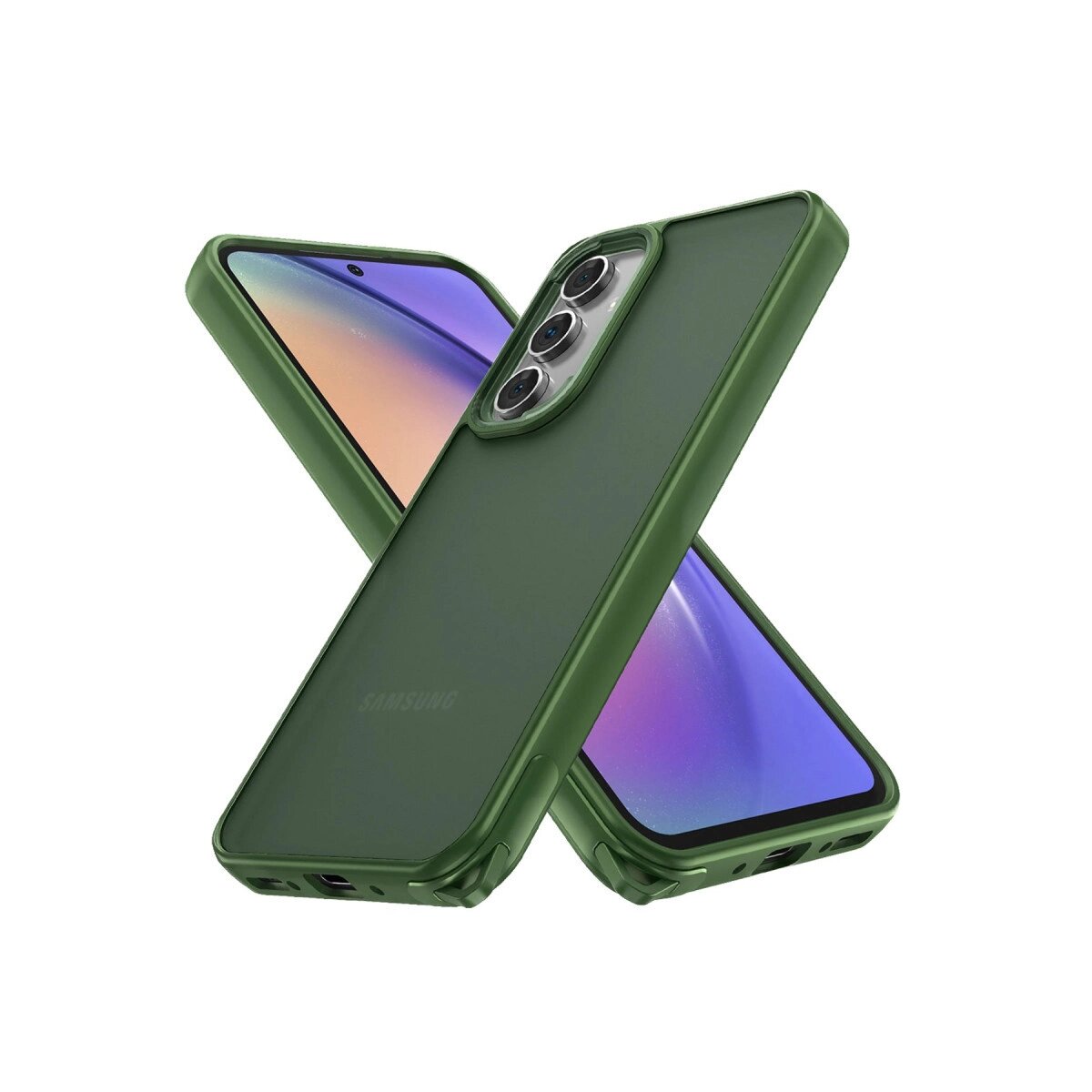 Samsung Galaxy A05s Kılıf Elegant Kapak - Yeşil Samsung Galaxy A05s Kılıf Elegant Kapak - Yeşil