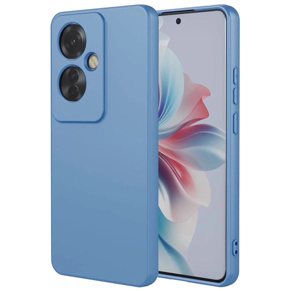 Oppo Reno 11f Kılıf First Silikon - Mavi Oppo Reno 11f Kılıf First Silikon - Mavi