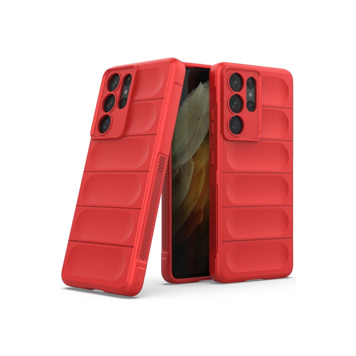 Samsung Galaxy S21 Ultra Kılıf Optimum Silikon - Kırmızı Samsung Galaxy S21 Ultra Kılıf Optimum Silikon - Kırmızı