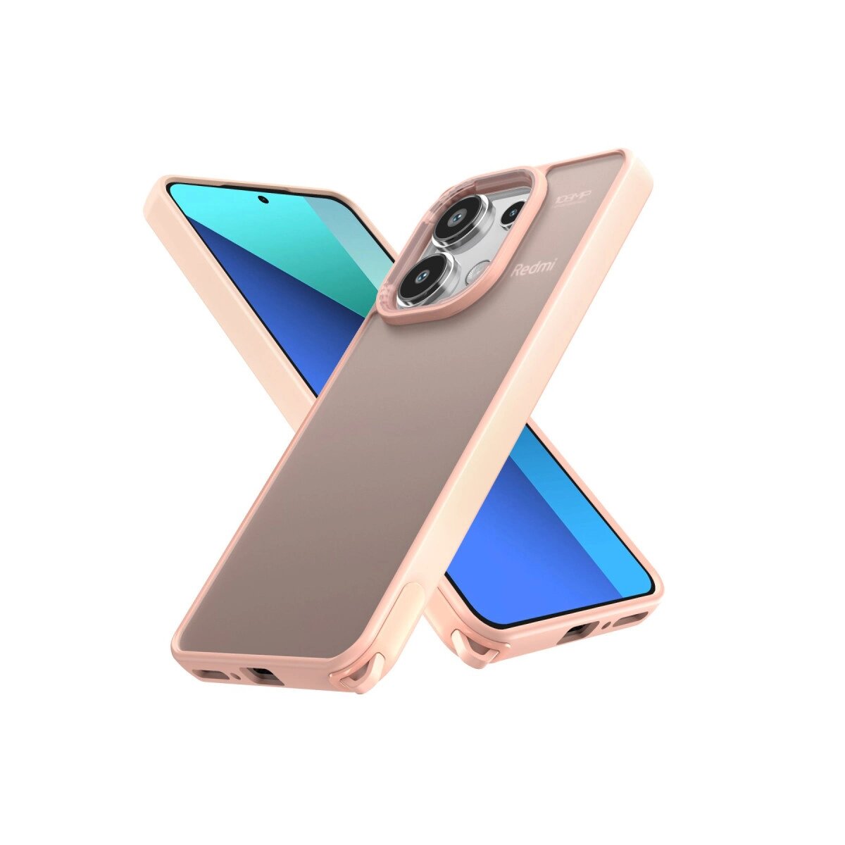 Xiaomi Redmi Note 13 Pro 4g Kılıf Elegant Kapak - Pudra Xiaomi Redmi Note 13 Pro 4g Kılıf Elegant Kapak - Pudra