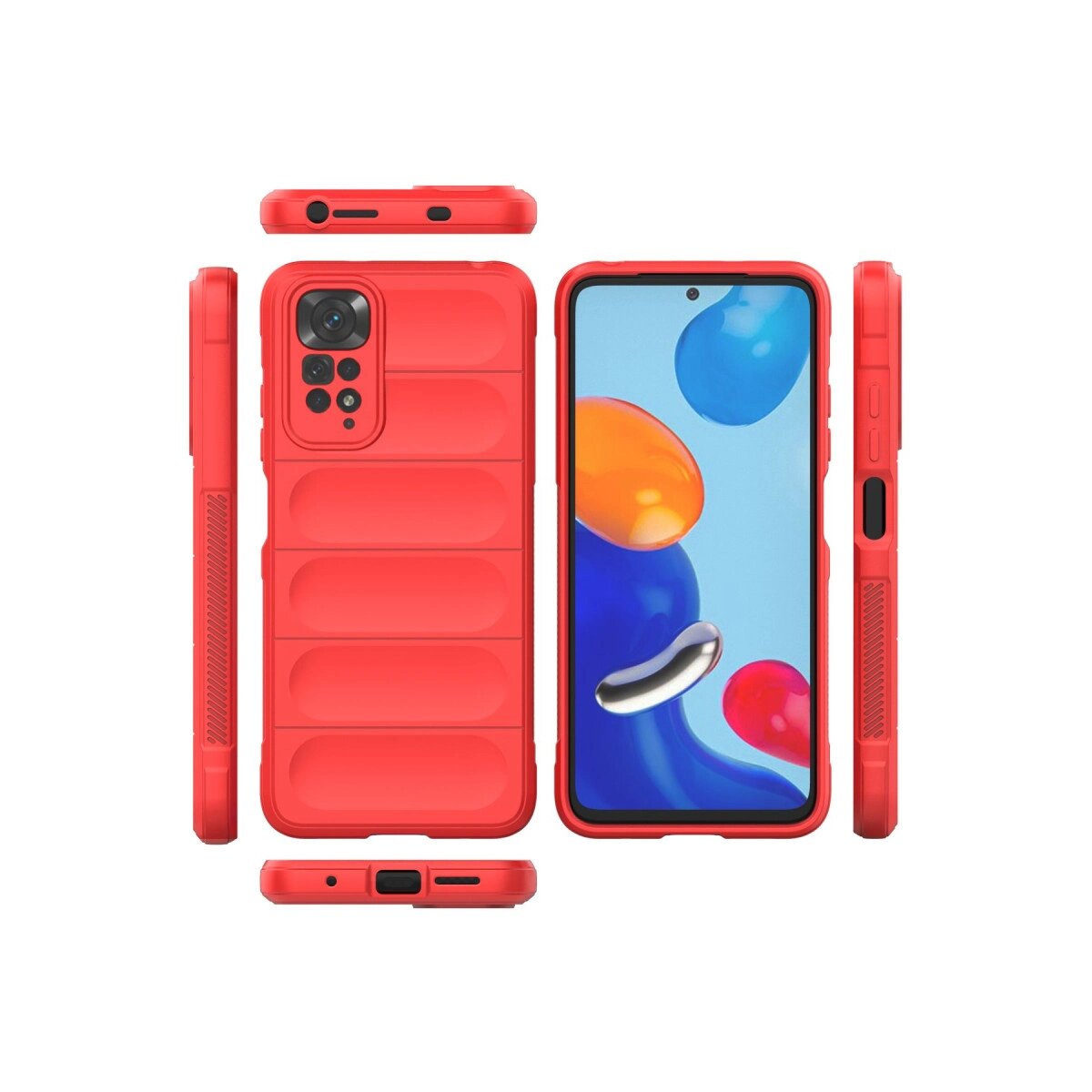Xiaomi Redmi Note 11 Kılıf Optimum Silikon - Kırmızı Xiaomi Redmi Note 11 Kılıf Optimum Silikon - Kırmızı