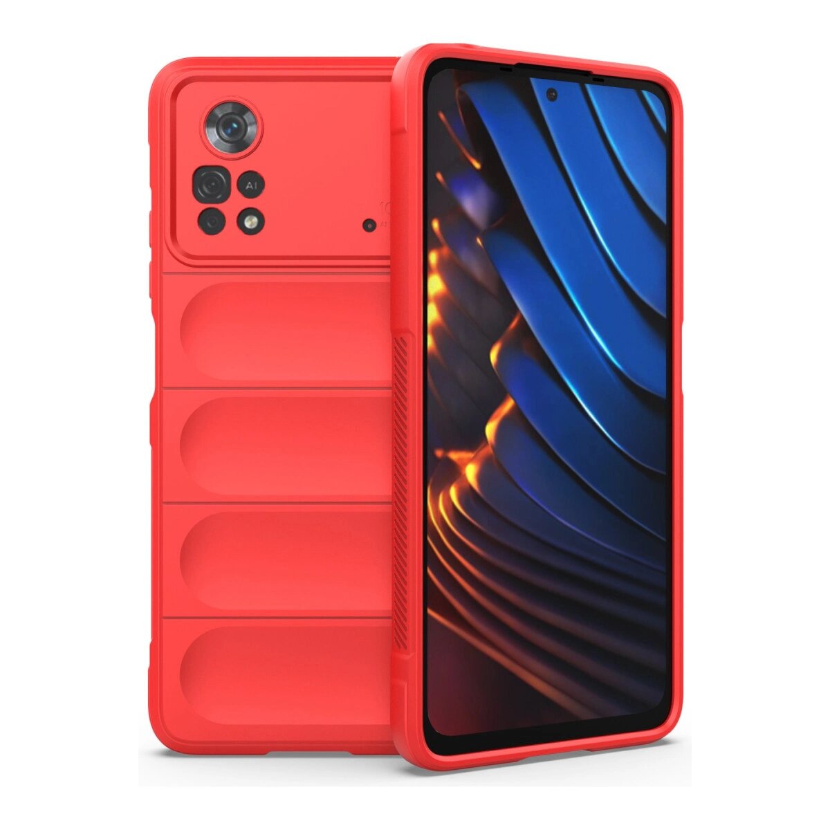 Xiaomi Poco X4 Pro 5g Kılıf Optimum Silikon - Kırmızı Xiaomi Poco X4 Pro 5g Kılıf Optimum Silikon - Kırmızı