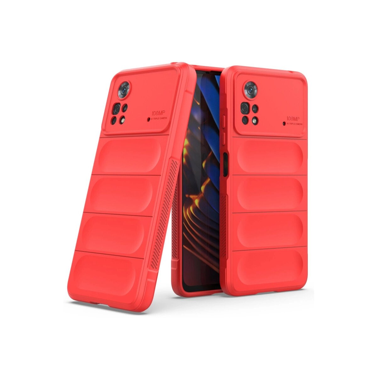 Xiaomi Poco X4 Pro 5g Kılıf Optimum Silikon - Kırmızı Xiaomi Poco X4 Pro 5g Kılıf Optimum Silikon - Kırmızı