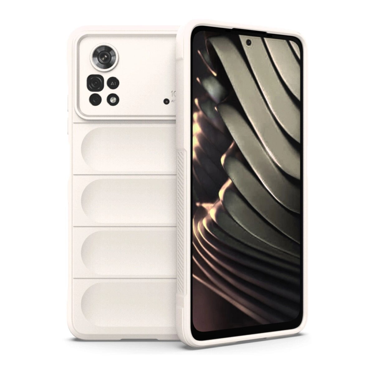 Xiaomi Poco X4 Pro 5g Kılıf Optimum Silikon - Krem Xiaomi Poco X4 Pro 5g Kılıf Optimum Silikon - Krem