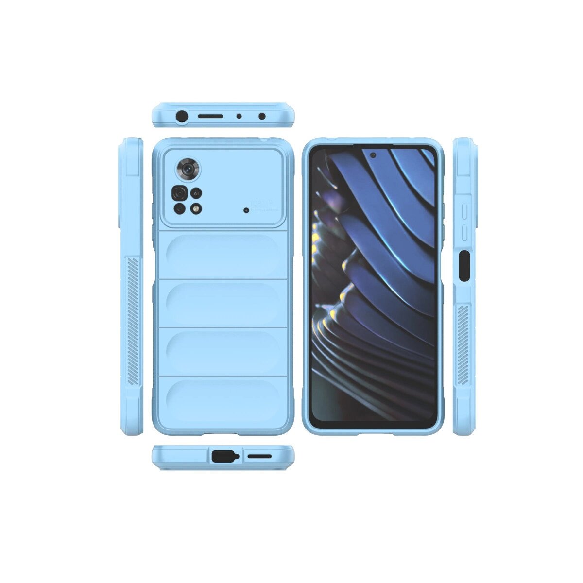 Xiaomi Poco X4 Pro 5g Kılıf Optimum Silikon - Sky Blue Xiaomi Poco X4 Pro 5g Kılıf Optimum Silikon - Sky Blue