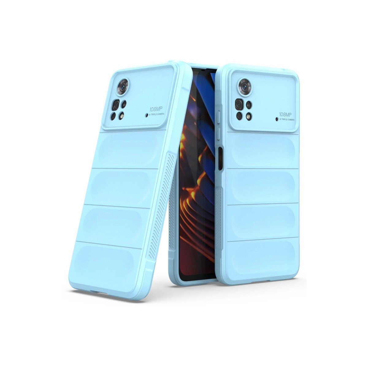 Xiaomi Poco X4 Pro 5g Kılıf Optimum Silikon - Sky Blue Xiaomi Poco X4 Pro 5g Kılıf Optimum Silikon - Sky Blue